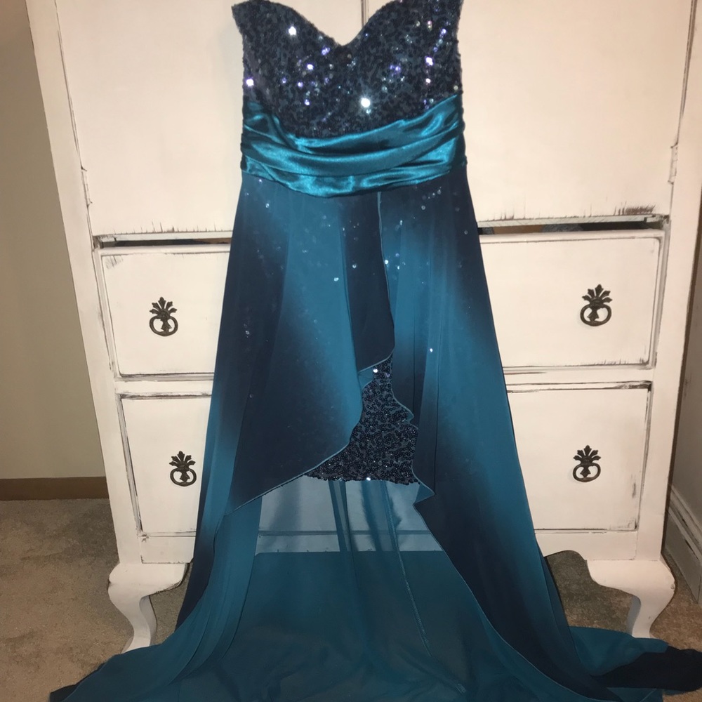 Sequined prom dress